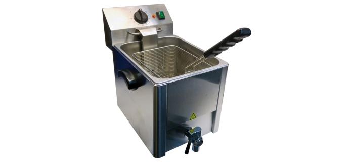 Freidora eléctrica 8l 3250w 230v c/grifo eco lucca