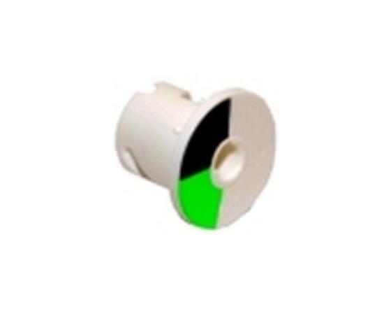 Boton negro/verde pulsador crystaline