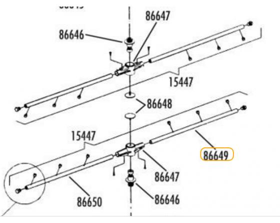 Brazo derecha giratorio aclarado gs50 dihr