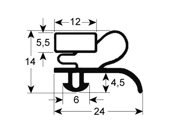 Burlete para frigorífico angelo-po an 657mm l 747mm