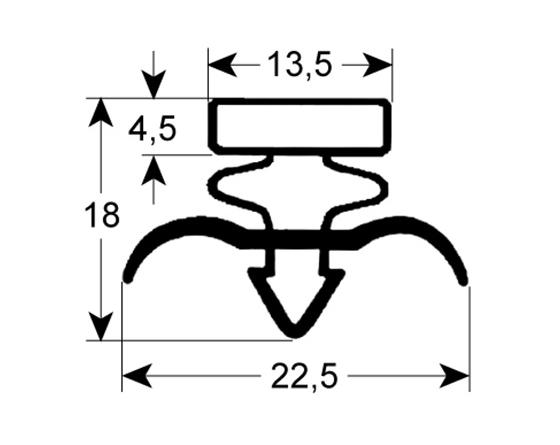 Burlete para frigorífico foster an 422mm l 593mm