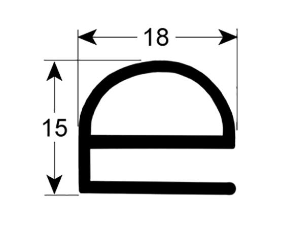 Burlete para frigorífico frigorbox an -mm l 21000mm