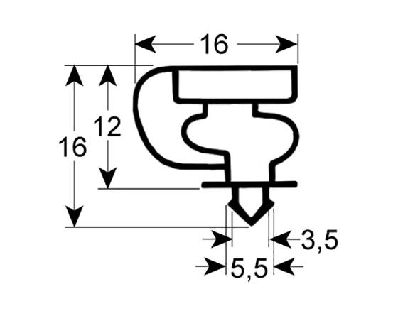 Burlete para frigorífico tecfrigo an 648mm l 690mm