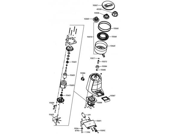 Cable deflector exprimidor nº38 santos