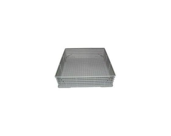 Cesto vasos 460x460x135 mm alambre elframo