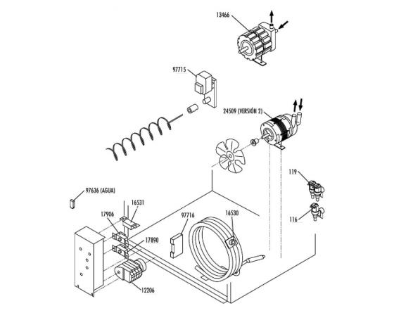 Eje motor reductor sinfin gb902