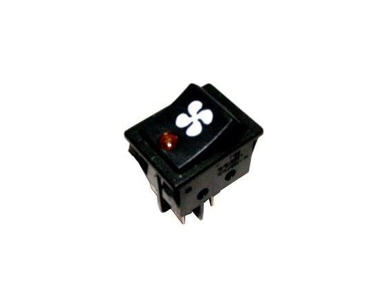 Interruptor ambar 30x22mm con led 230v
