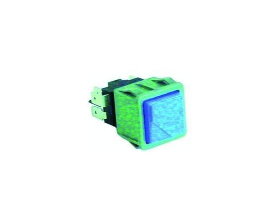 Interruptor azul 28x28mm gastro-12s dihr