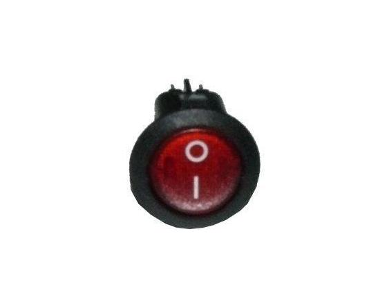 Interruptor rojo Ø20mm 230v bipolar