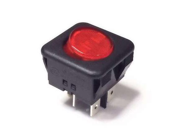 Interruptor rojo basculante 26.5x25.6mm