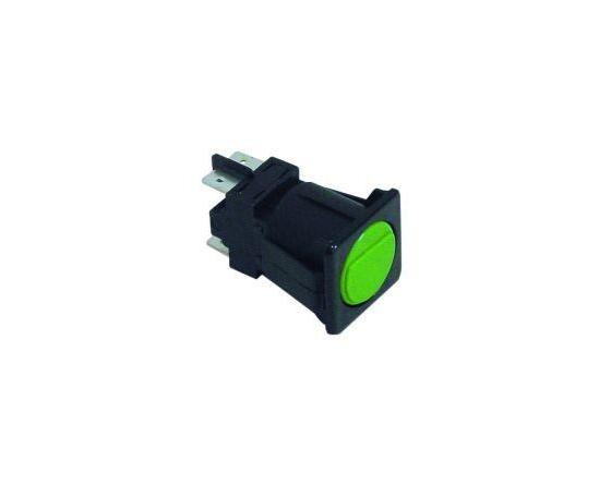 Interruptor verde 28x28mm 230v bipolar