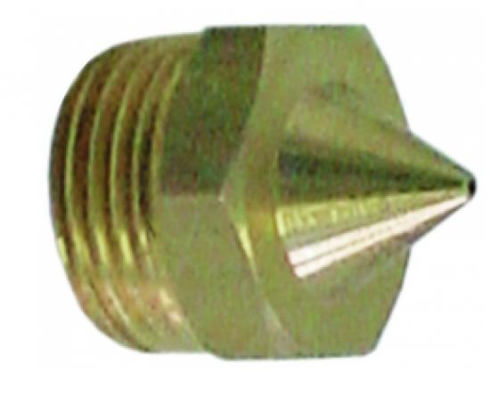 Inyector de gas rosca 3/8" ec 17 taladro ø 2mm rosiÑox