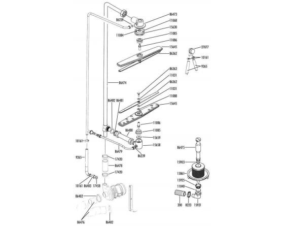 Junta goma 45x59x2 tubo conexion columna c34