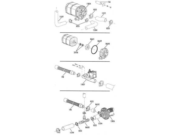 Junta tapa bomba lavado 0,70hp gs45/gs50 dihr