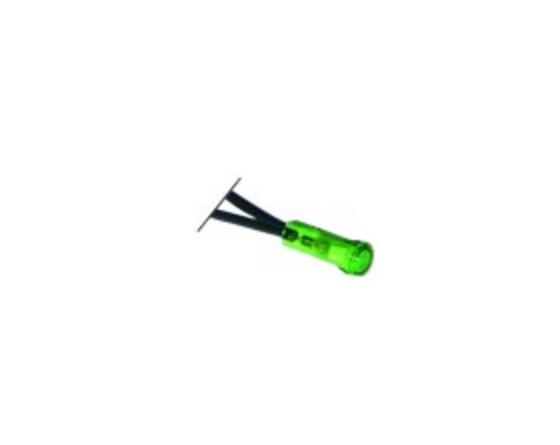 Lámpara de señalización ø 6mm 230v verde horeca select