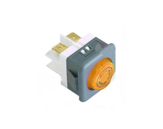 Lámpara de señalización medida de montaje 27,8x25mm amarillo 230v comenda