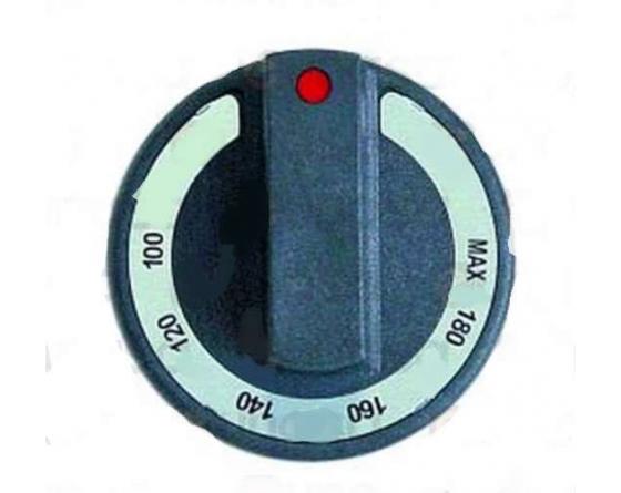 Mando termostato freidora Ø77mm Ø6x4,6mm