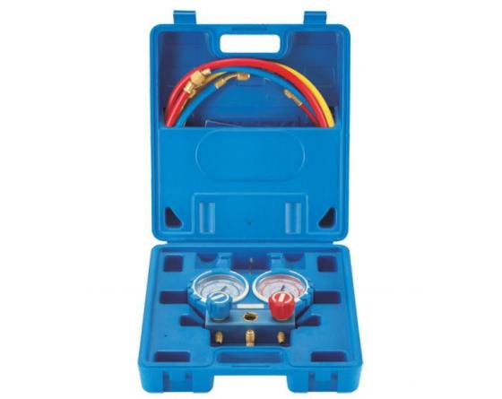 Manómetro 2 vías para 80 mmr22, r134a, r407c y r404a maletín y mangueras
