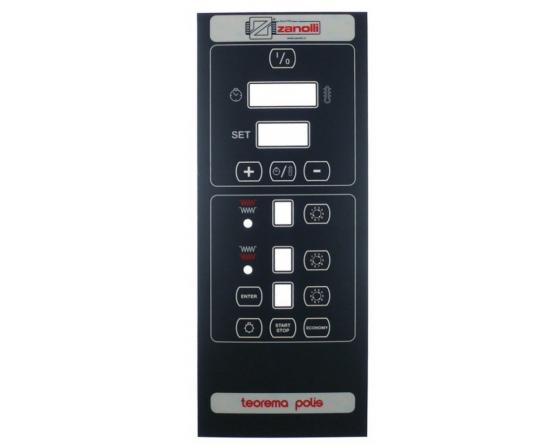 Membrana de teclado para horno de pizza negro zanolli
