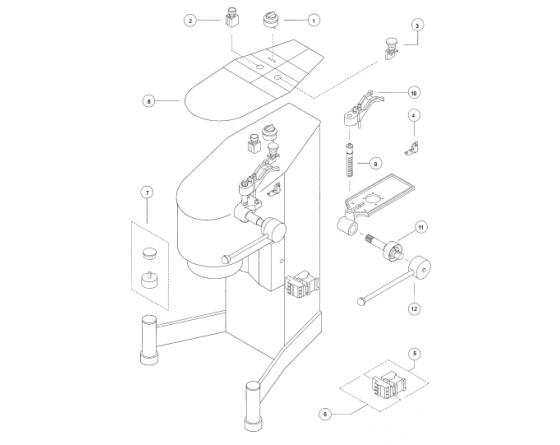 Motor 0.75kw 230/400v batidor