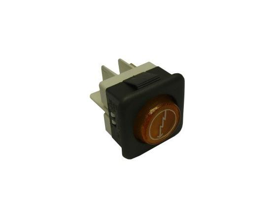 Piloto ambar 25x25mm 230v marcha b comenda