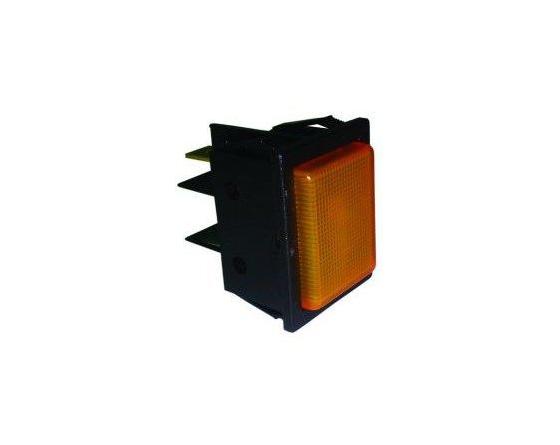 Piloto ambar 30x22mm 230v linea blanca