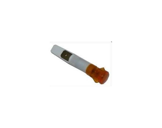 Piloto ambar Ø9mm 230v silanos