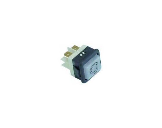 Piloto blanco 25x25mm 230v marcha f comenda
