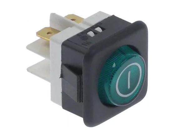 Piloto verde 25x25mm 230v marcha gs6 af
