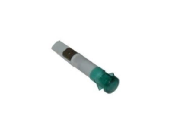 Piloto verde Ø9mm 230v silanos