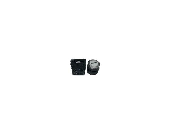 Pulsador blanco Ø22mm 230v marcha