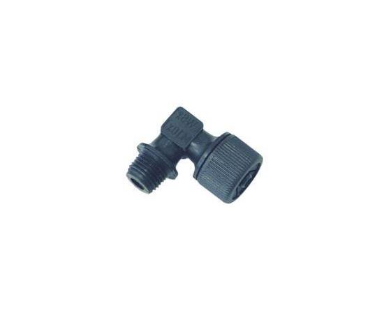 Racor conexion plastico codo m10x1 tubo Ø4x6