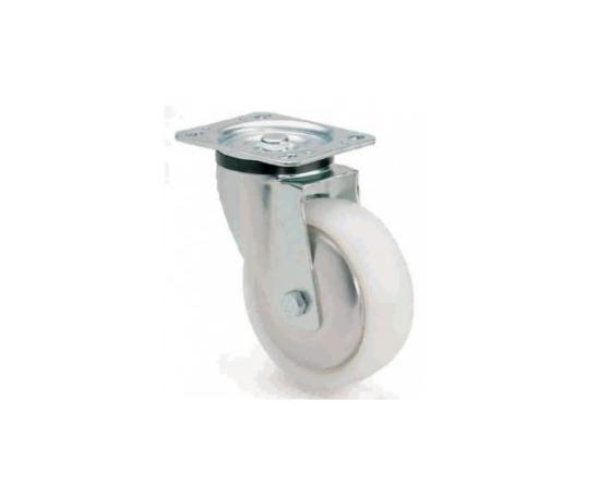 Rueda giratoria Ø100x40mm pletina sin freno