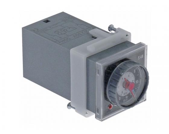 relé de temporización FIBER T45 margen de tiempo 0s-120h 230VAC 5/2A hoonved