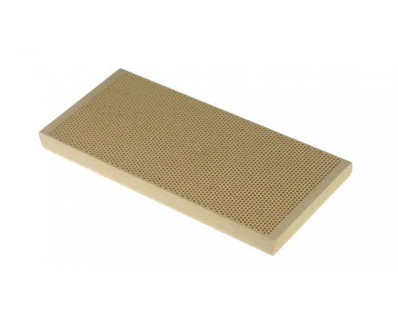 Placa cerámica L 162mm An 73mm H 13mm para grills kebab