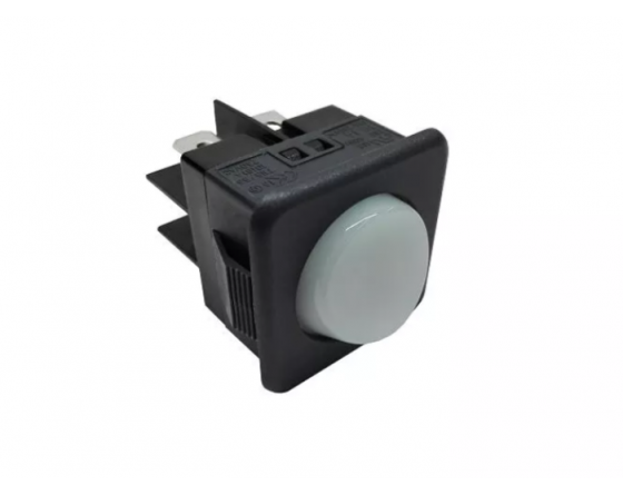 Pulsador blanco 230v 10a 25x25mm gs-82 jemi