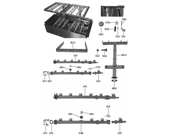Soporte brazo lavado superior gs-100 jemi