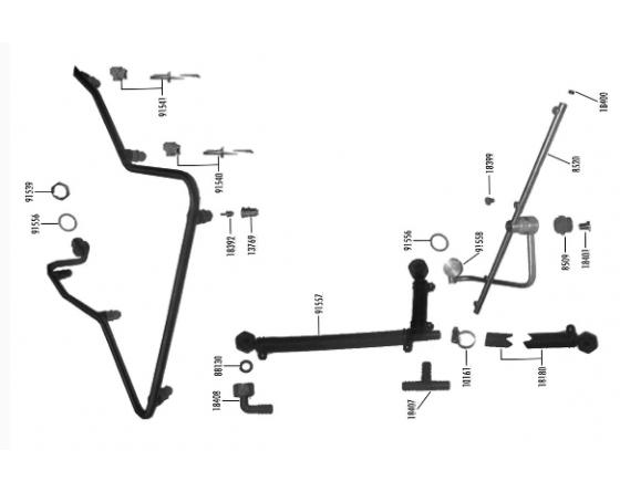Soporte rociador aclarado recto gs-1 jemi