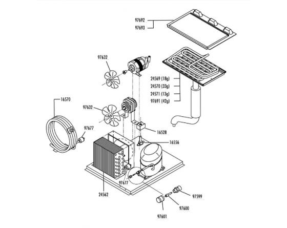 Tapa evaporador cb1265 fabricador