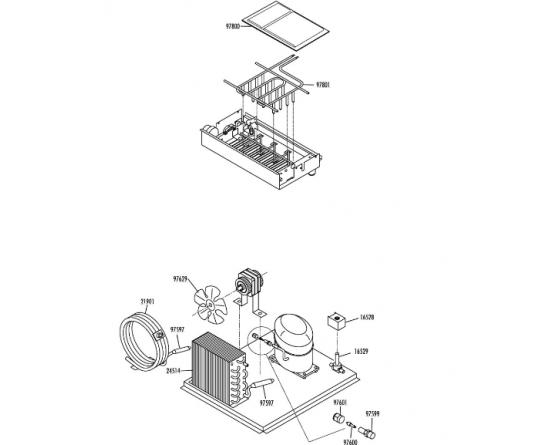 Tapa evaporador imf35 fabricador hielo