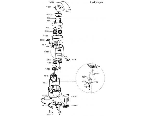 Tapa inferior soporte palanca acid 2 cunill