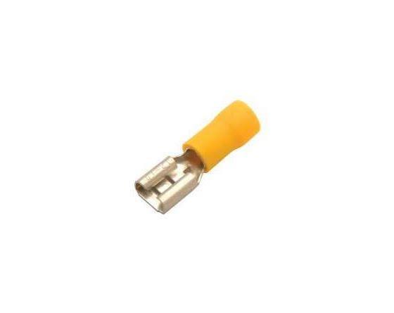 Terminal faston 6.4mm aislado hembra Ø4mm