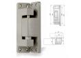 Bisagra vertical c/rampa epoxi gris i-215 (i)
