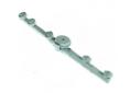 Brazo de aclarado l 300mm boquillas 4 montaje ø 10mm