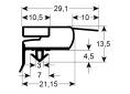 Burlete para frigorífico asskühl  an 690mm l 1550mm