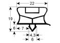 Burlete para frigorífico  baron  an 336mm l 692mm