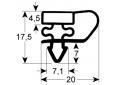 Burlete para frigorífico  bonnet  an 670mm l 1280mm