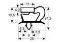 Burlete para frigorífico friulinox an 412mm l 625mm