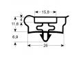 Burlete para frigorífico ime turbo an 464mm l 1530mm