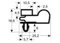 Burlete para frigorífico unifrigor  an 598mm l 693mm